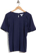 Tommy Bahama Palm Shores Short Sleeve Linen Blend Top