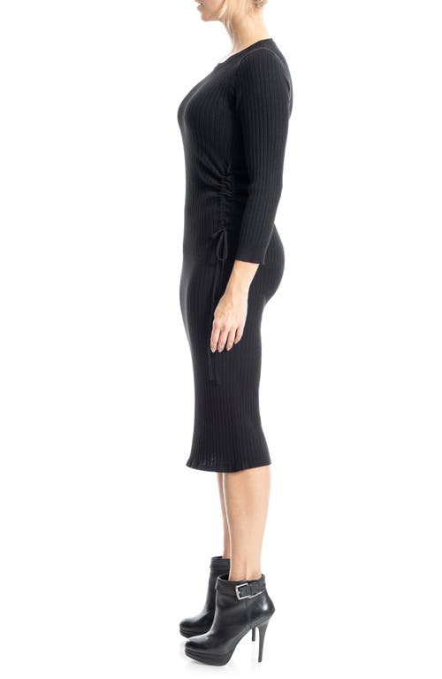 MAX STUDIO MAX STUDIO RIBBED LONG SLEEVE SWEATER DRESS