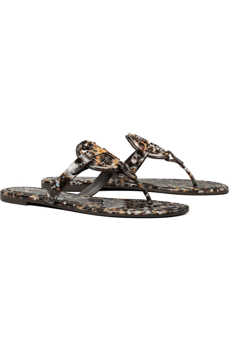 Tory Burch Miller Thong Sandal, Main, color, Caramel Multi / Caramel Multi