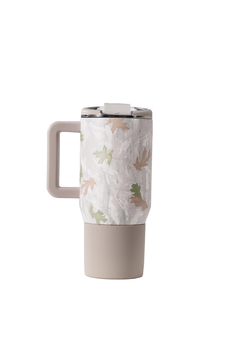 Coffee Traveler 20 oz - Leak-Resistant, Ceramic-Lined Insulated Travel Coffee Mug for Hot or Cold Drinks with Flip Lid, Alternate, color, Camo