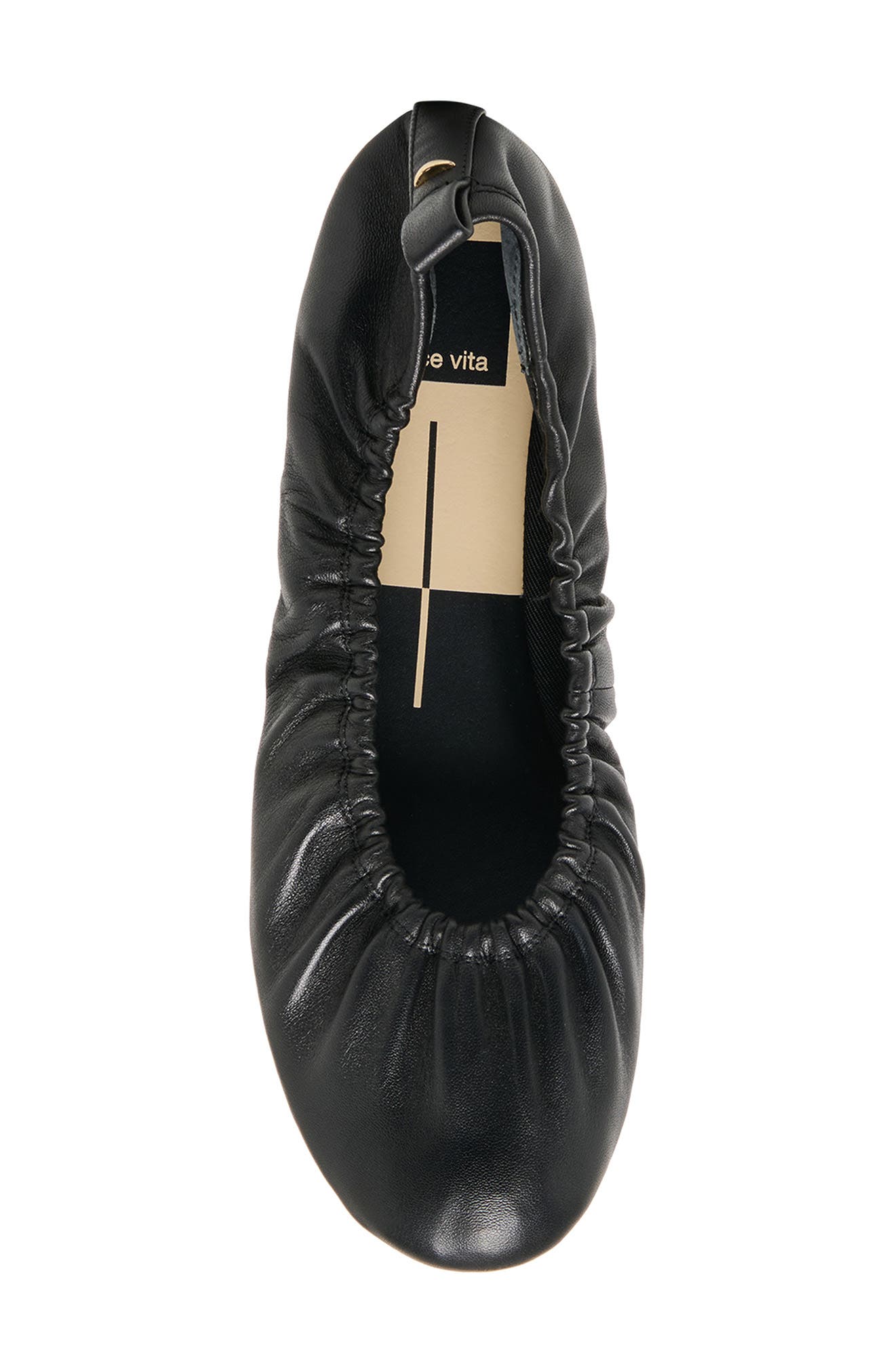 Dolce Vita Conrad Ballet Flat, Alternate, color, Black Leather