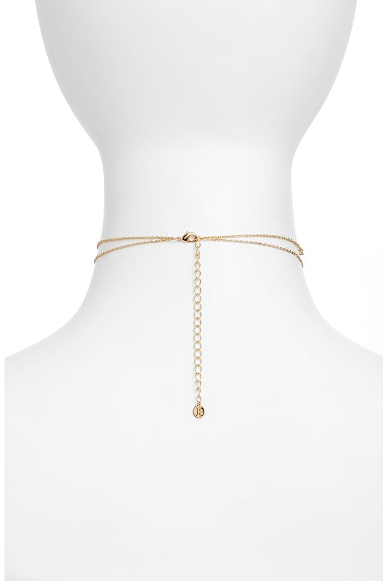 Crimson Chain Choker, Alternate, color, GOLD/ CLEAR