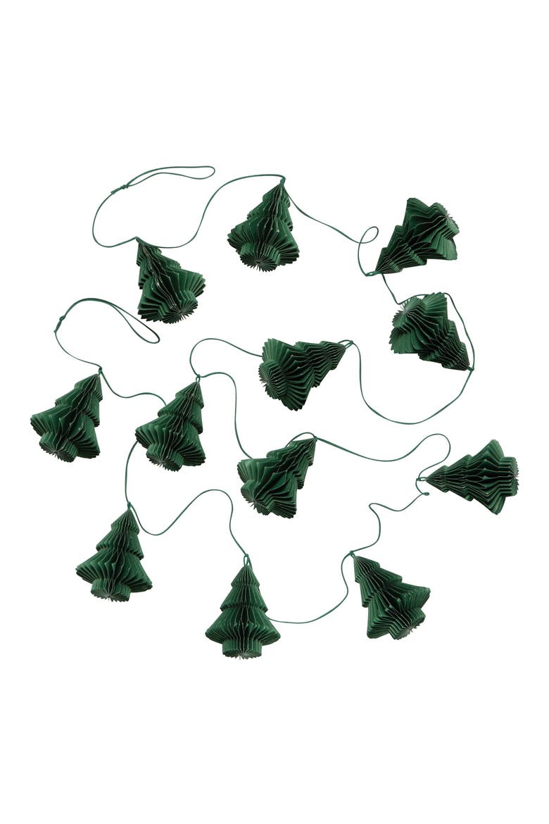 Honeycomb Tree Garland, Main, color, EVERGREEN