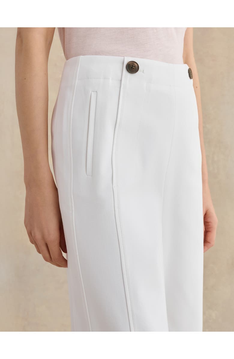 HOBBS LONDON Kimmi High Rise Culotte Trousers, Alternate, color, White