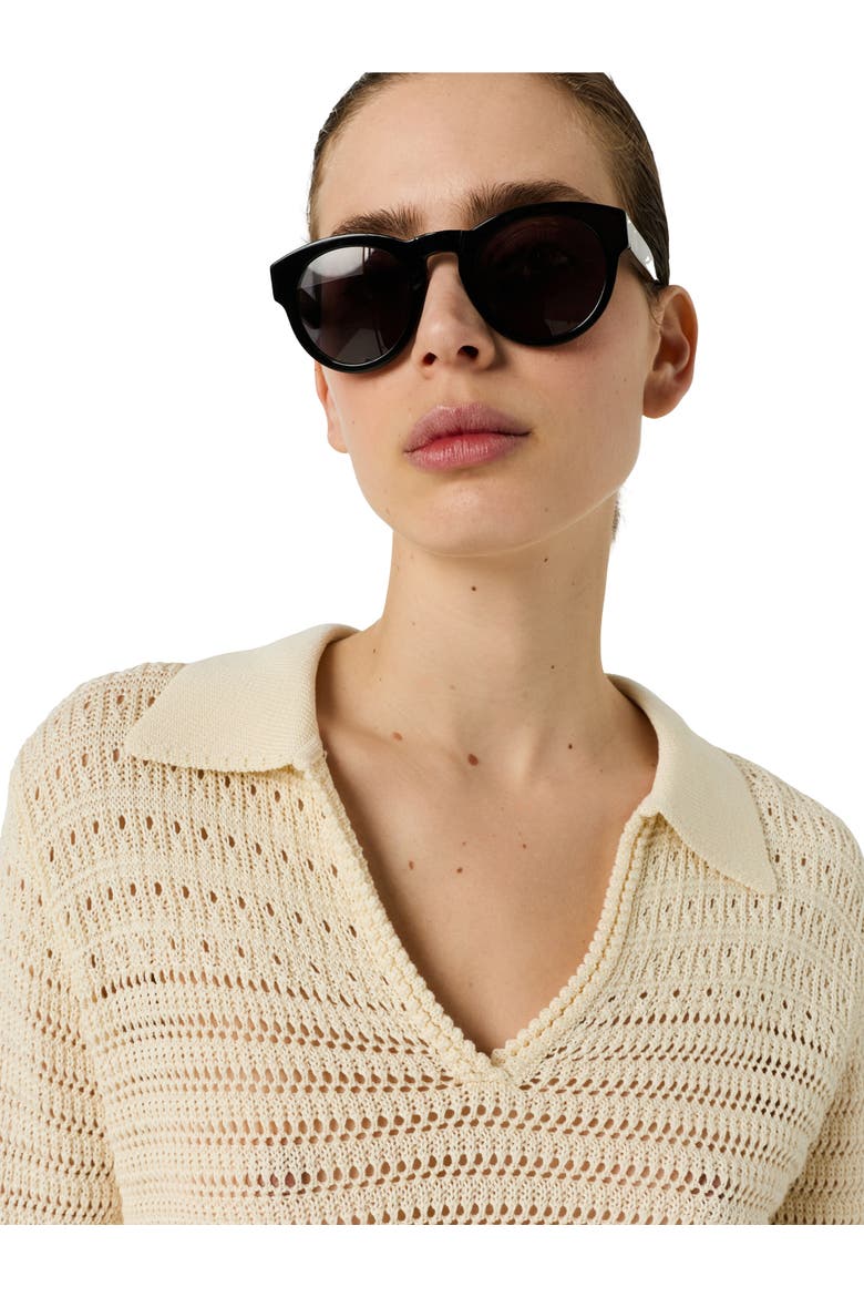 Lalya 3/4 Sleeve V-Neck Knit Top, Alternate, color, Ecru