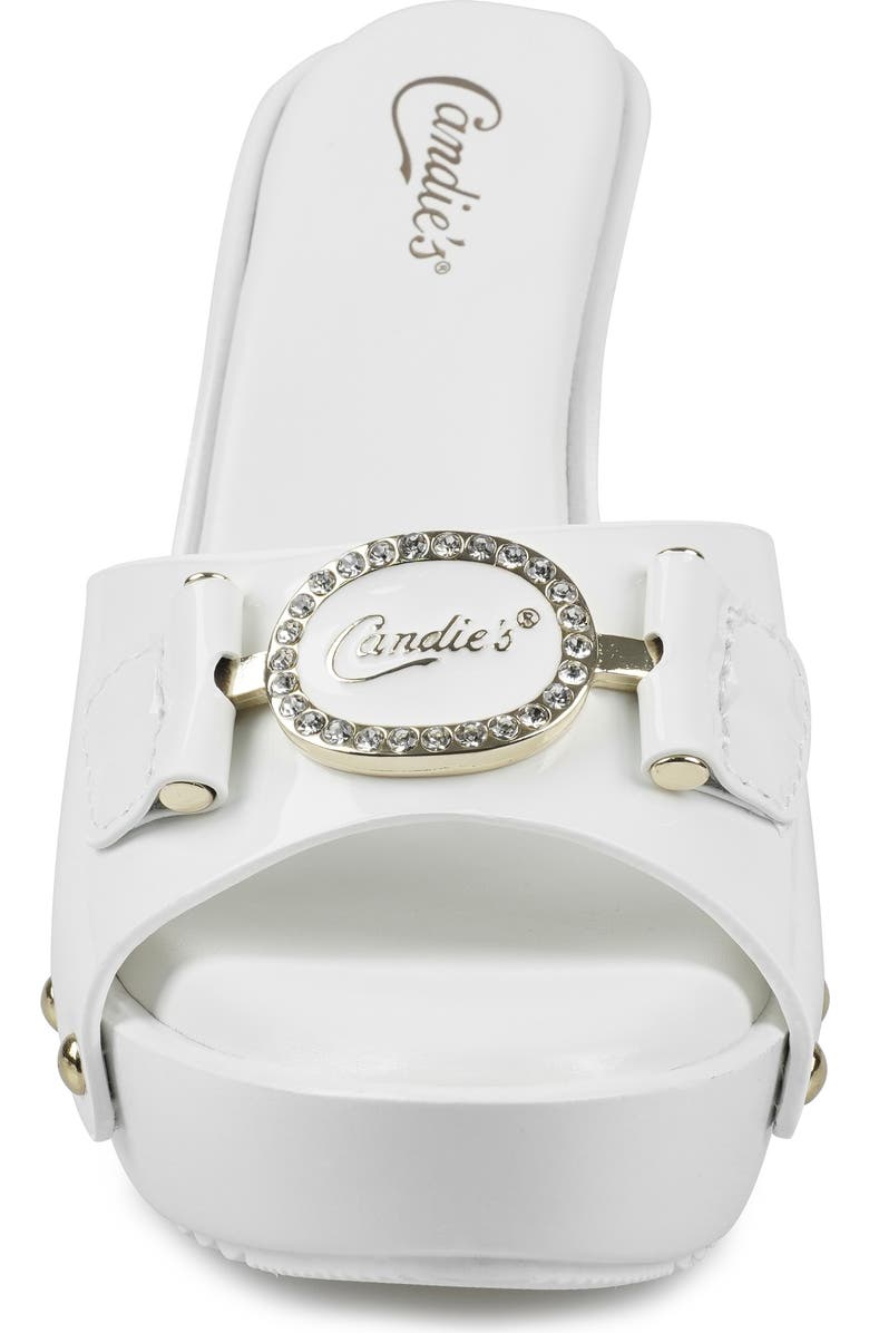 Candie's Lorenna Platform Sandal, Alternate, color, White