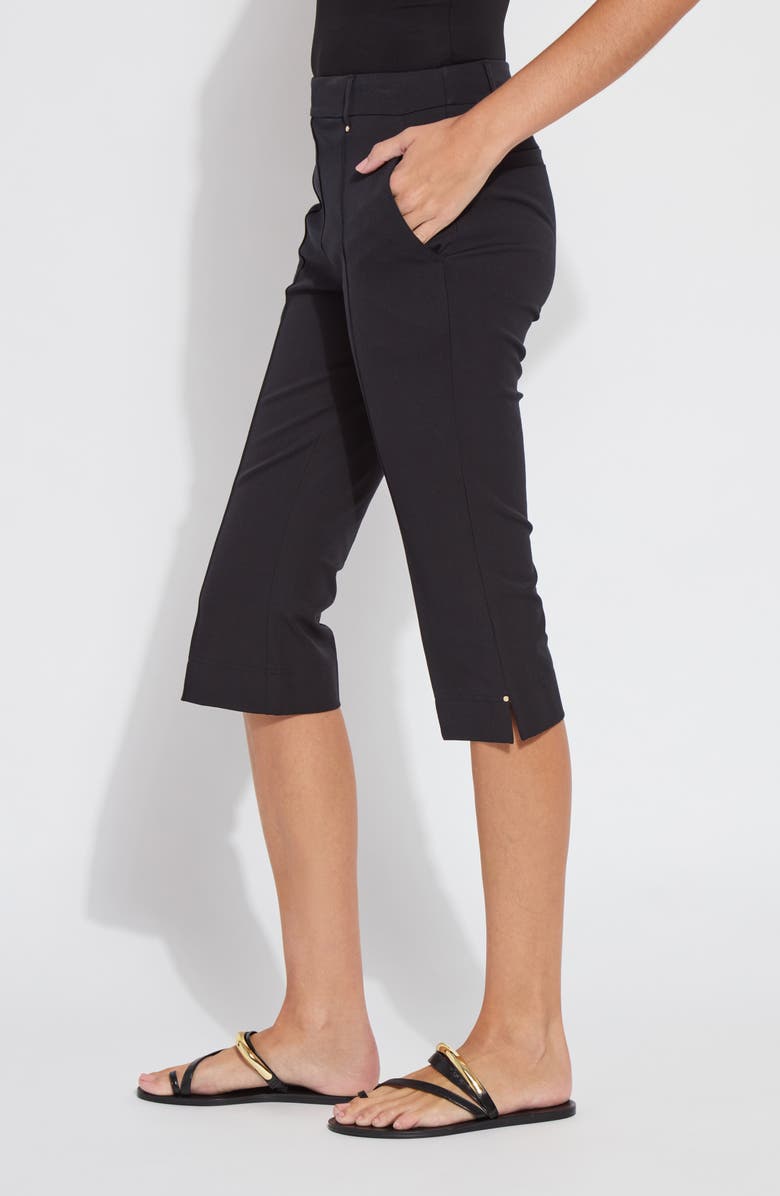 Lysse Amanda High Waist Pull-On Capri Pants, Alternate, color, Black