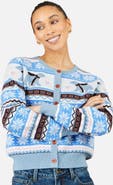 Yumi Polar Bear Fairisle Cardigan