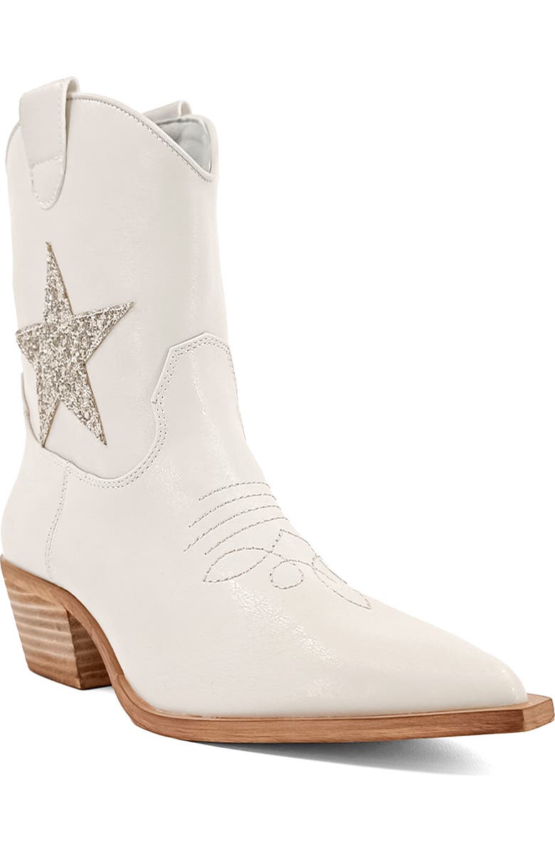 SHUSHOP Zurich Western Boot, Main, color, Pearl