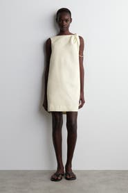COS Twist-Detail Linen Mini Dress