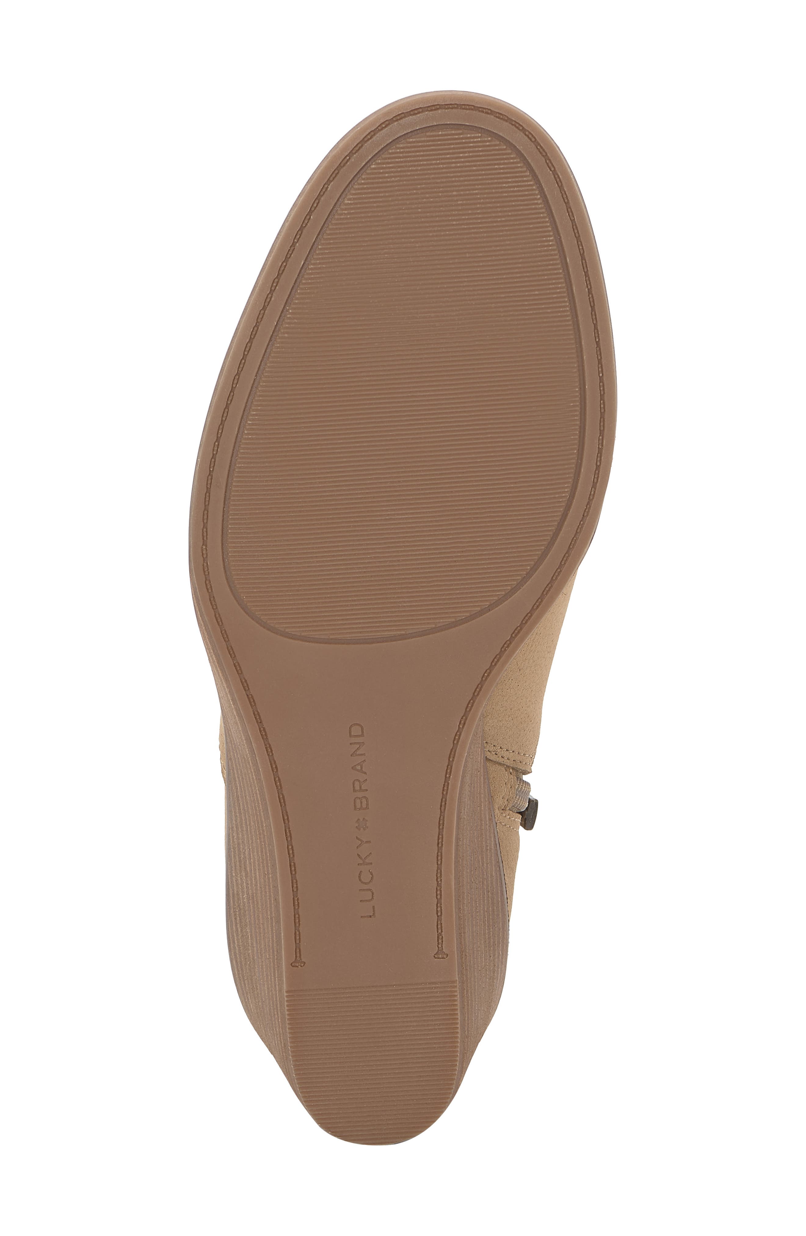 Zinlay Leather Wedge Bootie, Alternate, color, MDBEIGE 01