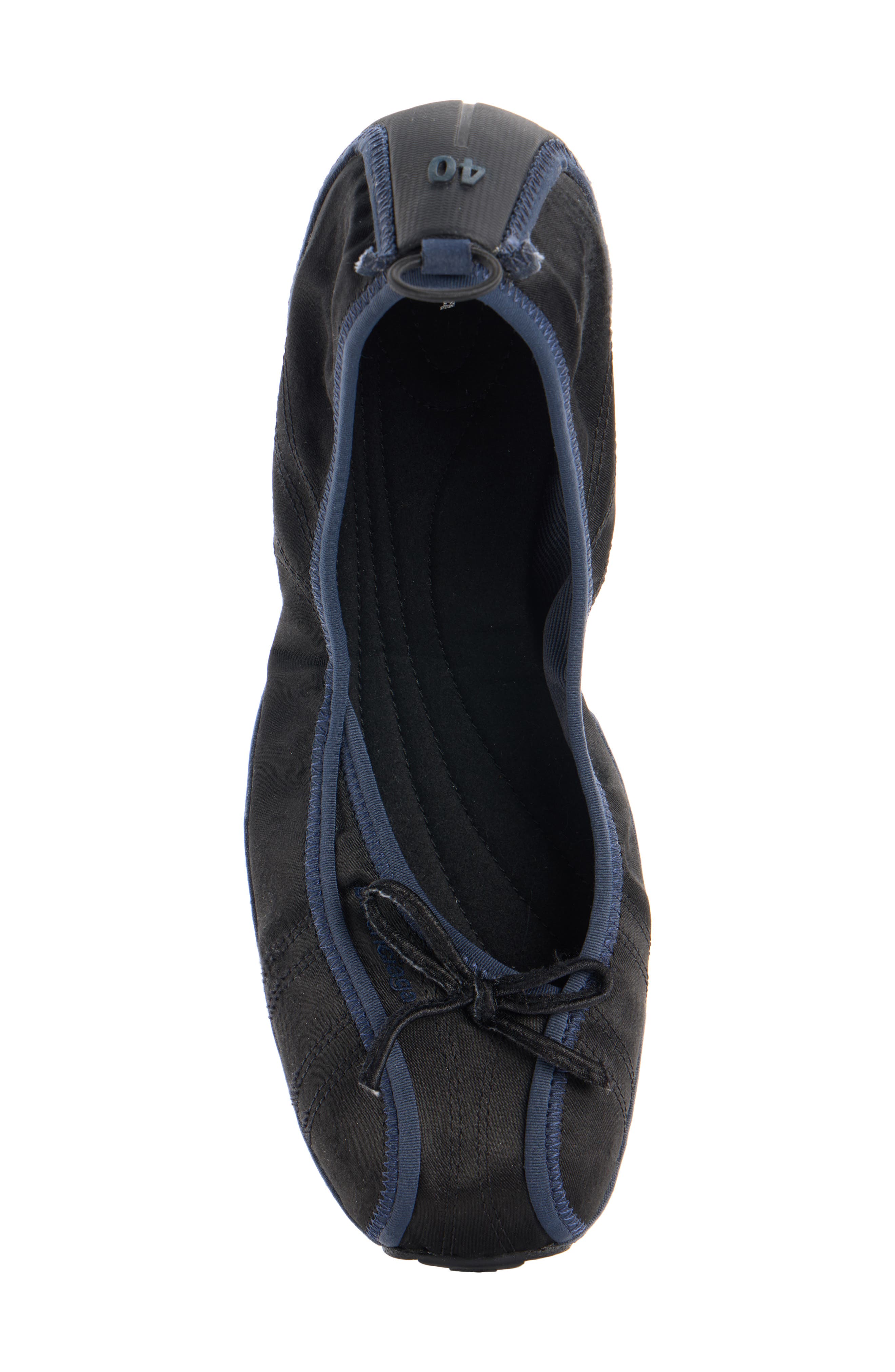 Balenciaga Sneaker Sole Ballerina Flat, Alternate, color, Black