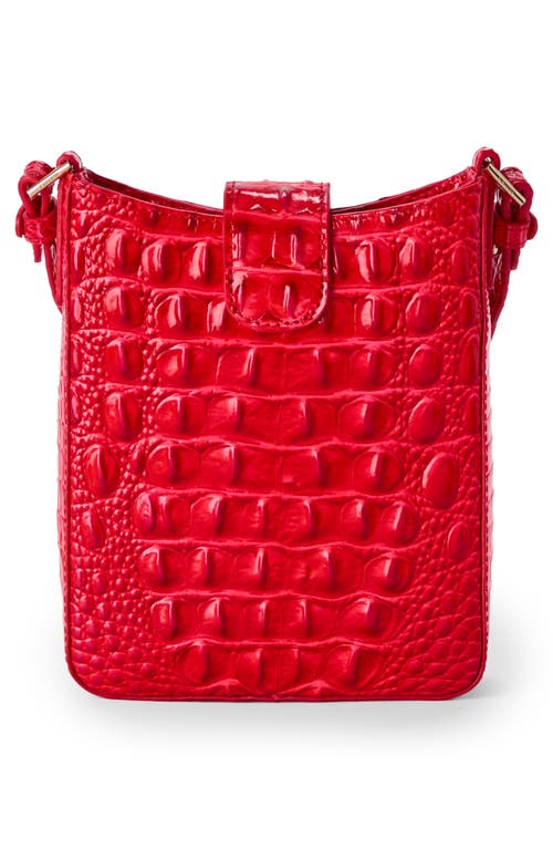 Brahmin Marley Croc Embossed Leather Crossbody Bag
