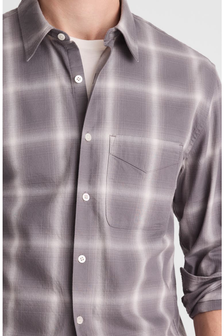 Plaid Patch Pocket Button-Up Shirt, Alternate, color, OMBRE FADE PLAID