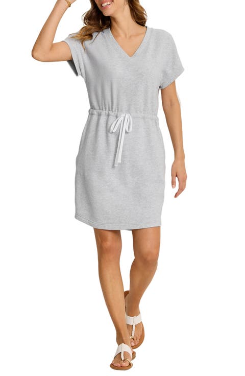 Marina del Mar Cotton Fleece V-Neck Dress