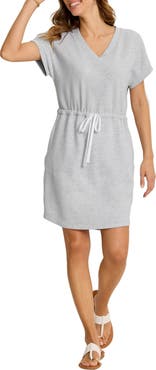 Tommy Bahama Marina del Mar Cotton Fleece V-Neck Dress