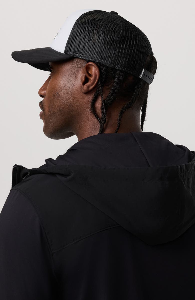 Vuori The Rise the Shine Snapback Trucker Hat, Alternate, color, Black