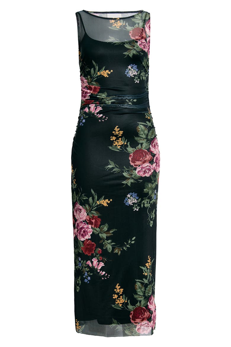 Benson Floral Mesh Dress, Main, color, GALA
