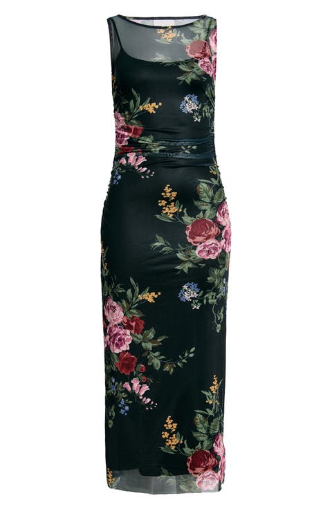 Benson Floral Mesh Dress