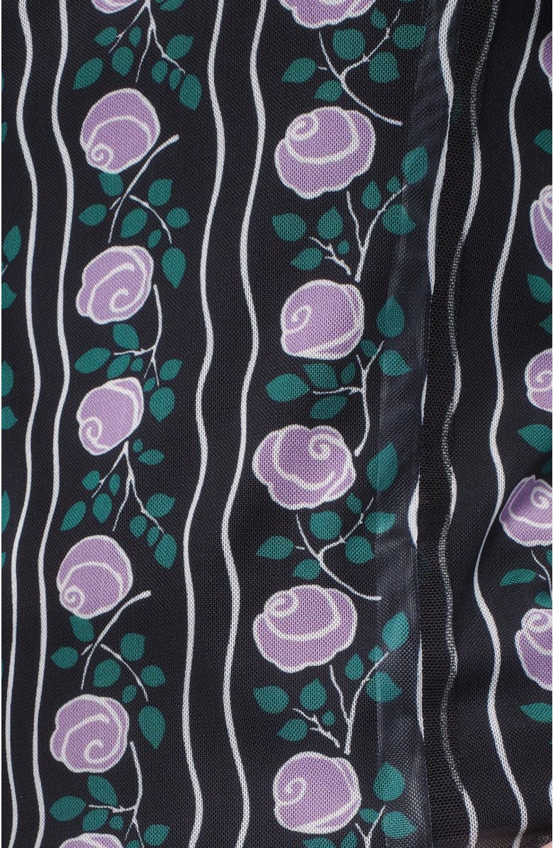 Anna Sui Rosetti Mesh Turtleneck Top, Alternate, color, 