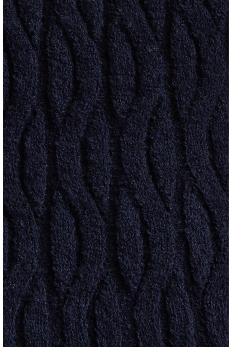 Contrast Trim Pointelle Cable Knit Camisole, Alternate, color, NAVY