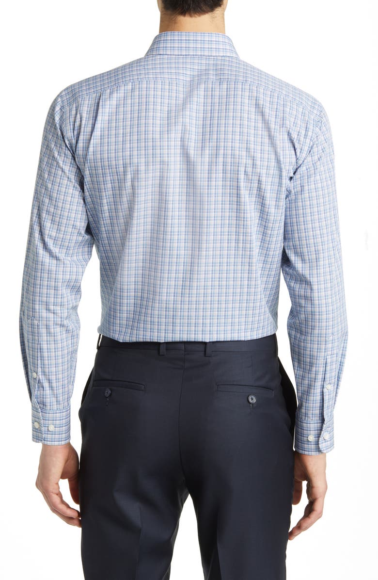Nordstrom Trim Fit Non-Iron Gerald Plaid Cotton Dress Shirt, Alternate, color,
