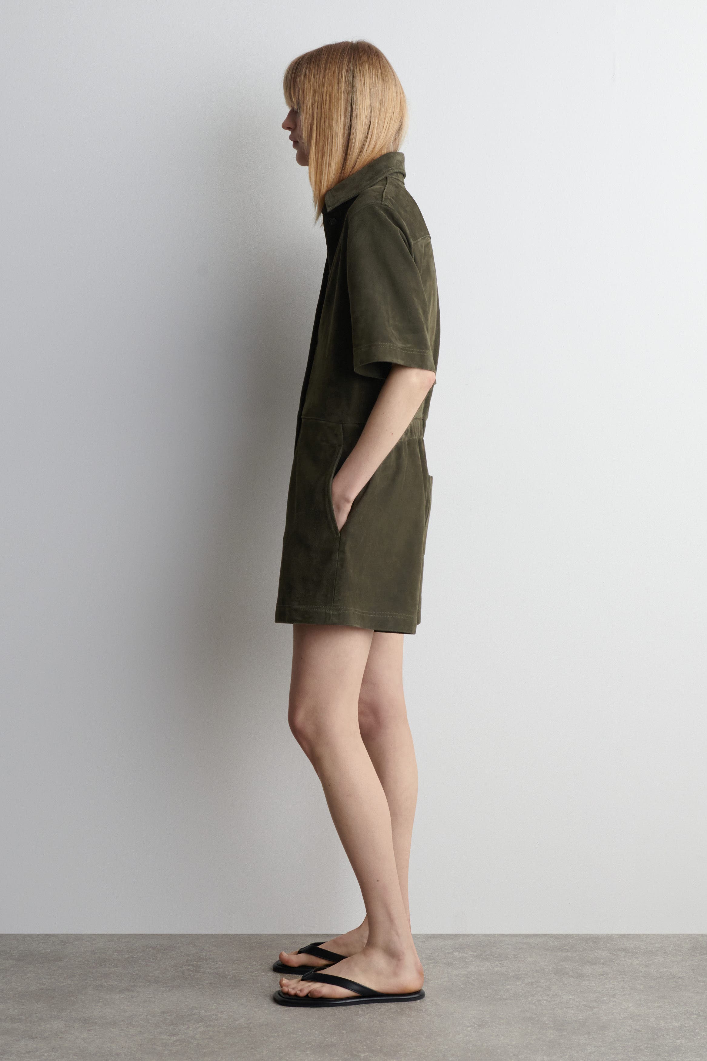 Suede Romper - image 2