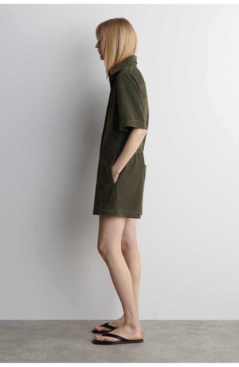 COS Suede Romper, Alternate, color, Khaki