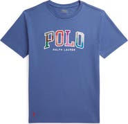Polo Ralph Lauren Kids' Madras Logo Appliqué T-Shirt