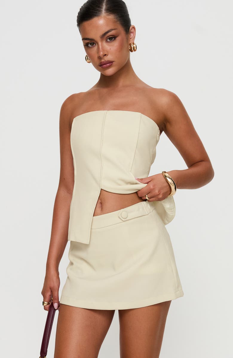 Princess Polly Full Disclosure Skort, Alternate, color, Cream