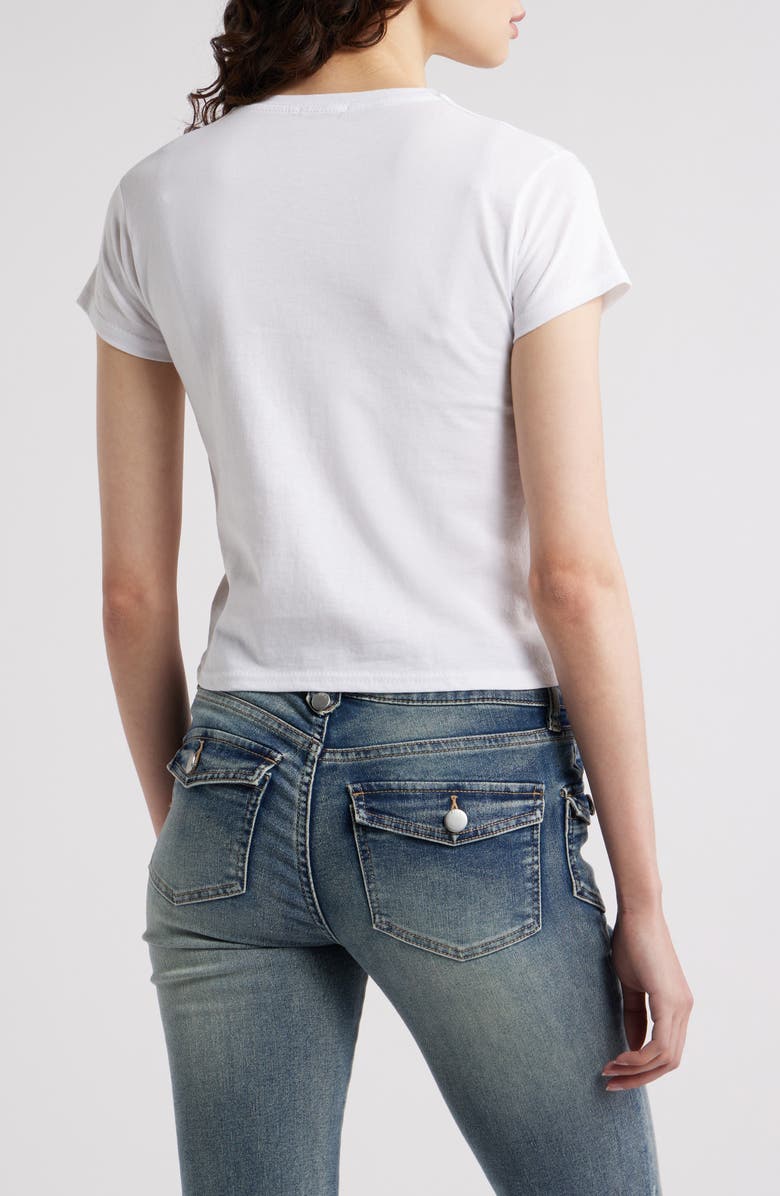 NASTY GAL Calling My Daddy Graphic Baby Tee, Alternate, color, 