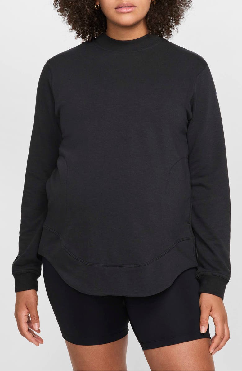 Nike French Terry Maternity/Nursing Top, Main, color, 