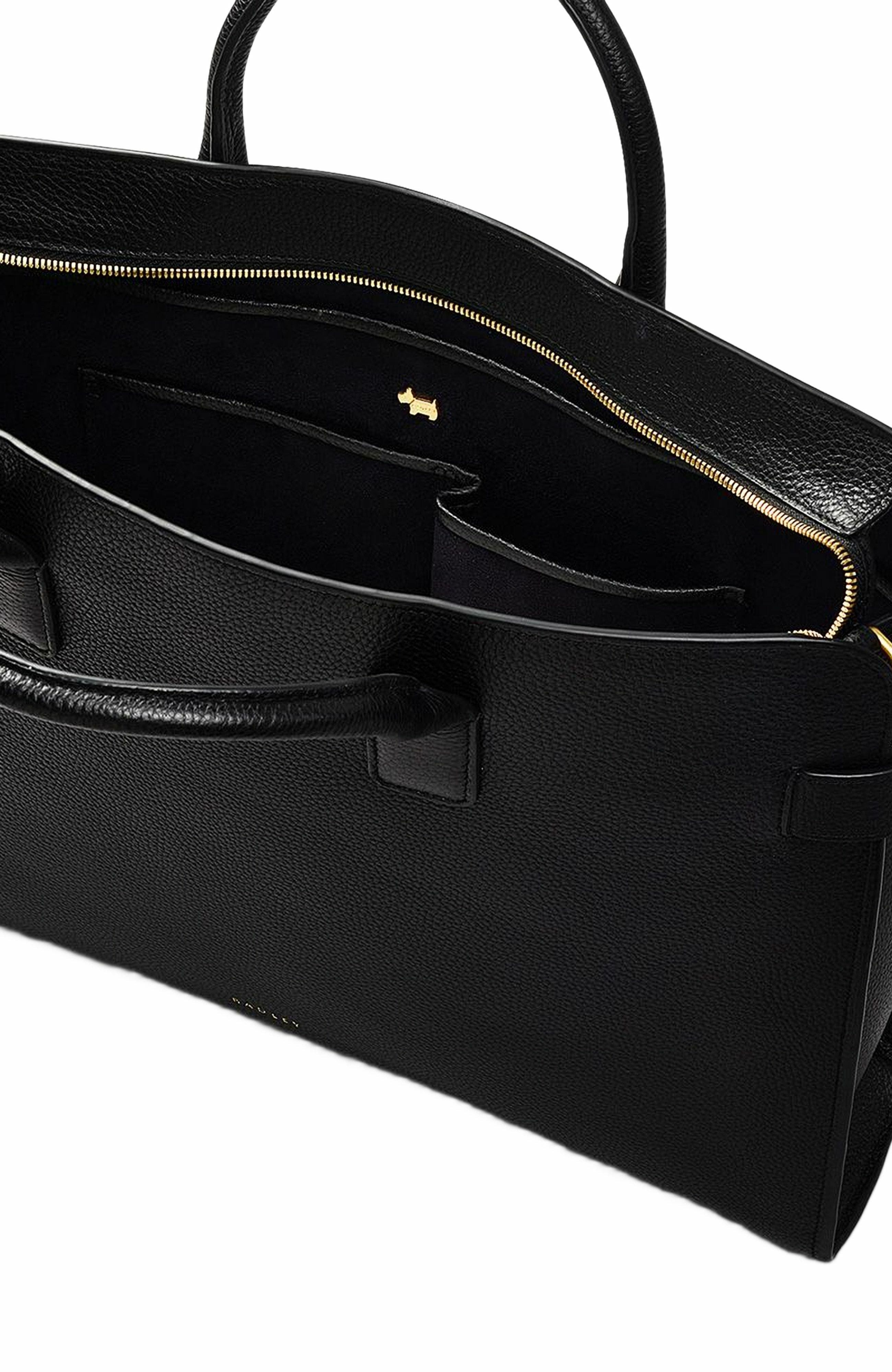Radley The Rathbone Large Laptop Satchel Bag, Alternate, color, Black