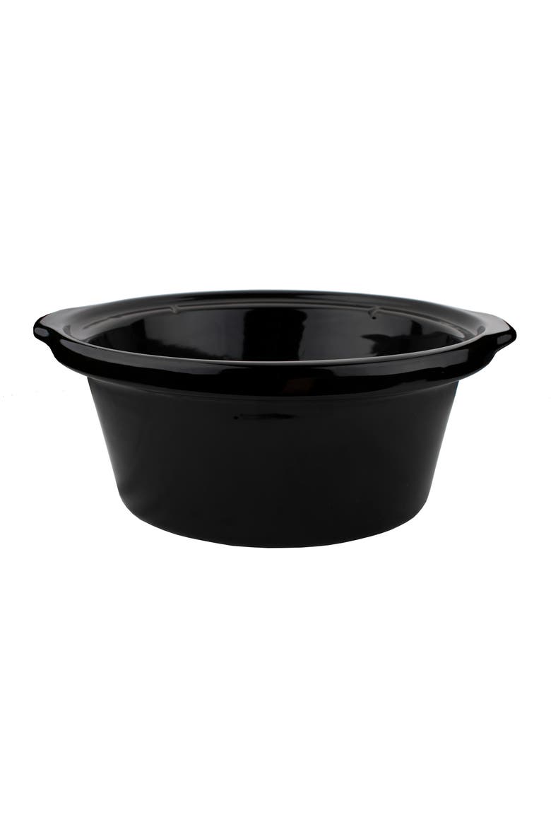 3.5 Quart Diamond Pattern Slow Cooker, Alternate, color, Black