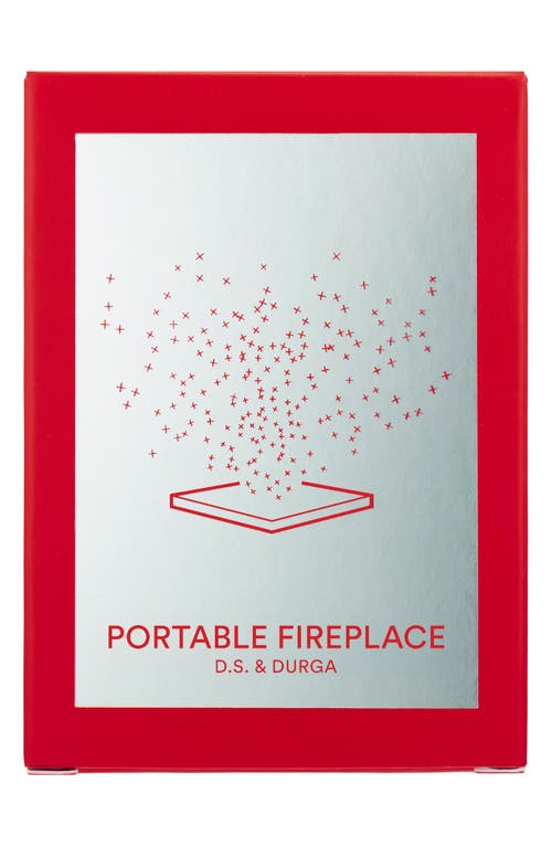 D.s. & Durga Portable Fireplace Candle In Red