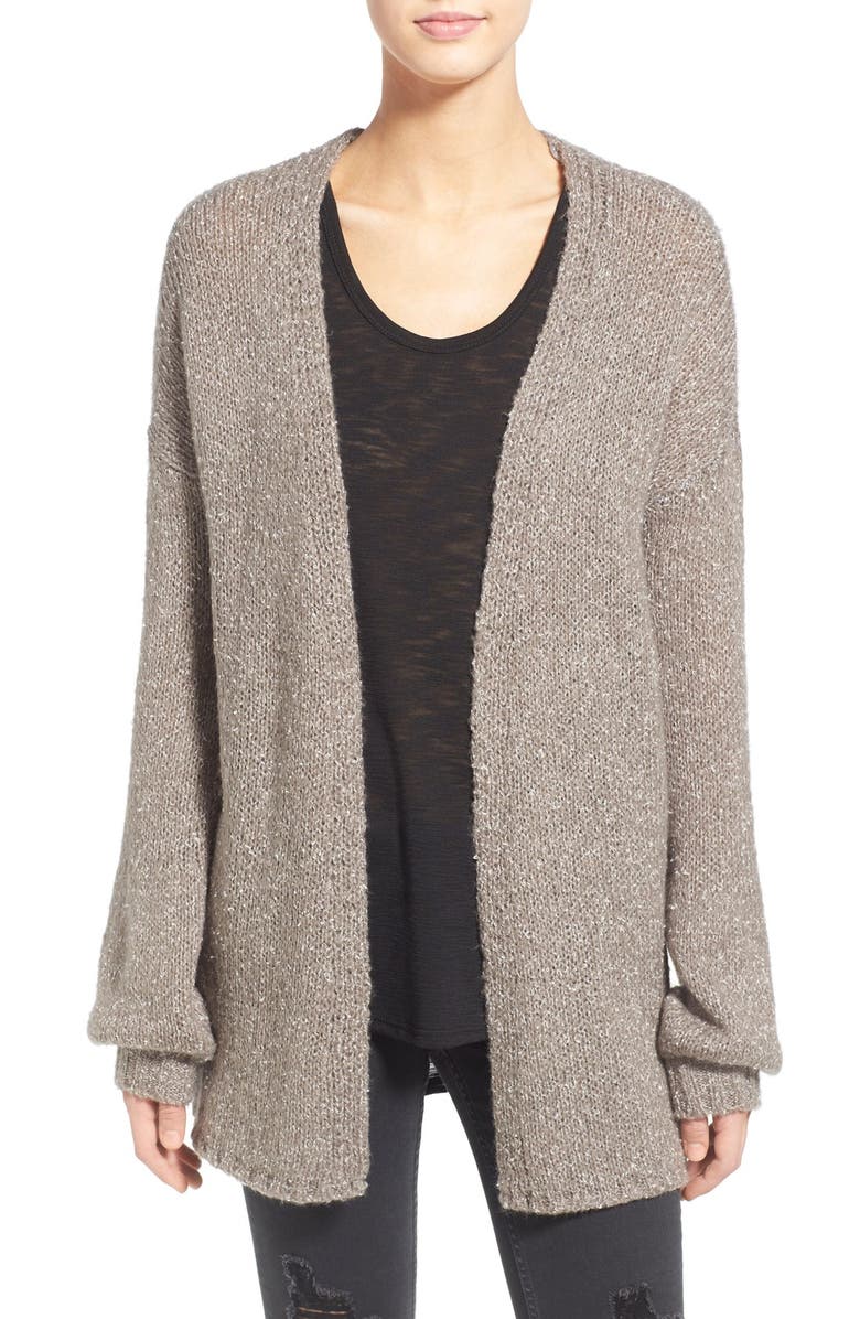 Volcom 'Mellow Bellow' Open Cardigan, Main, color,