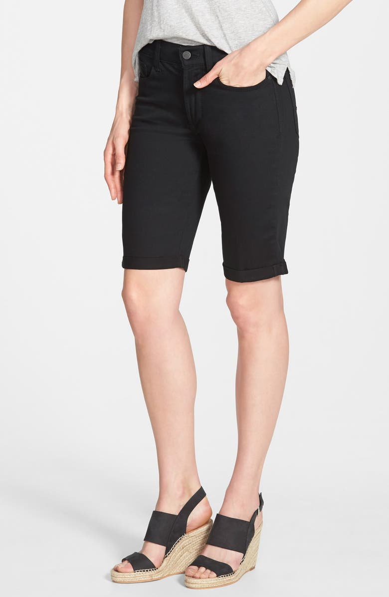 NYDJ 'Brielle' Roll Cuff Stretch Twill Shorts, Main, color,