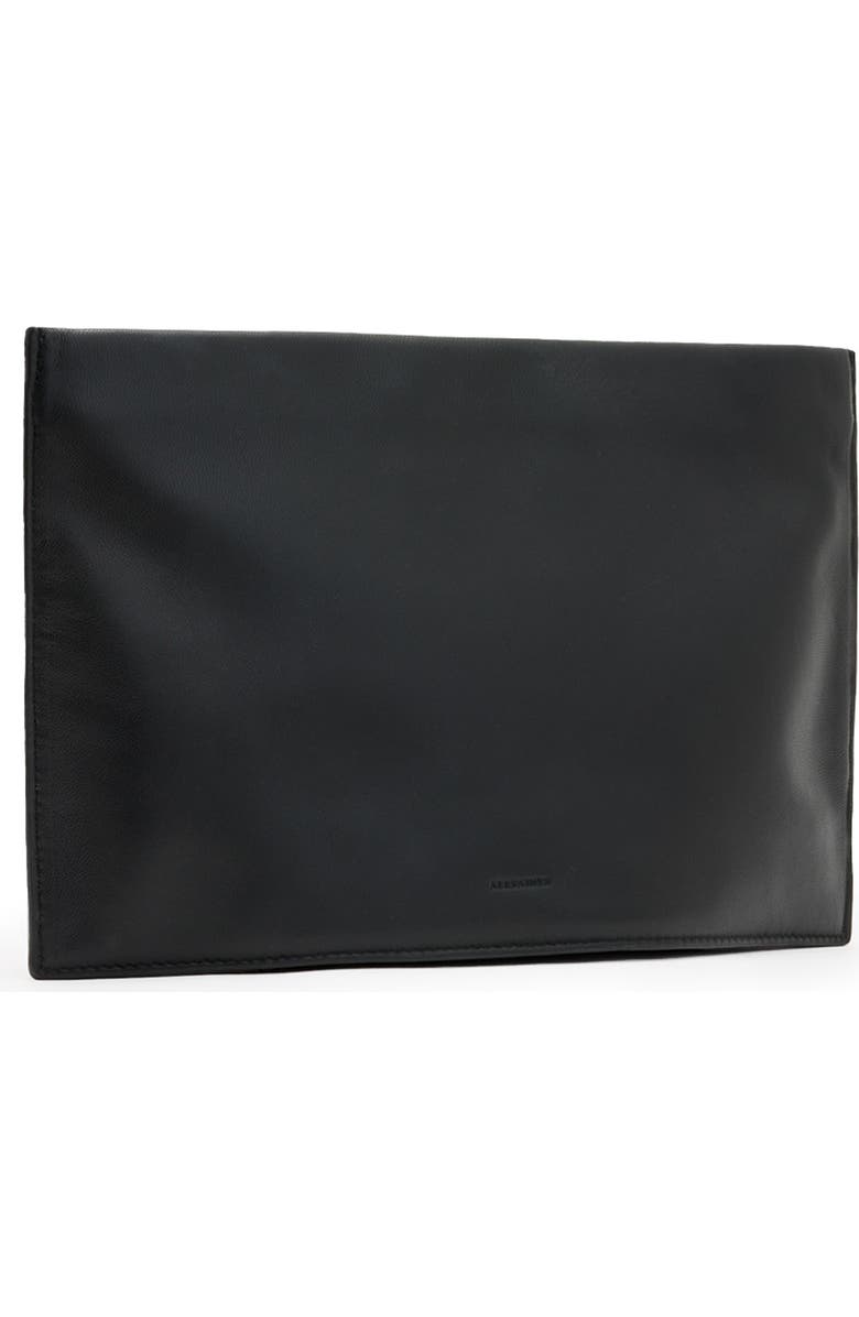 AllSaints Bettina Studded Leather Clutch, Alternate, color,