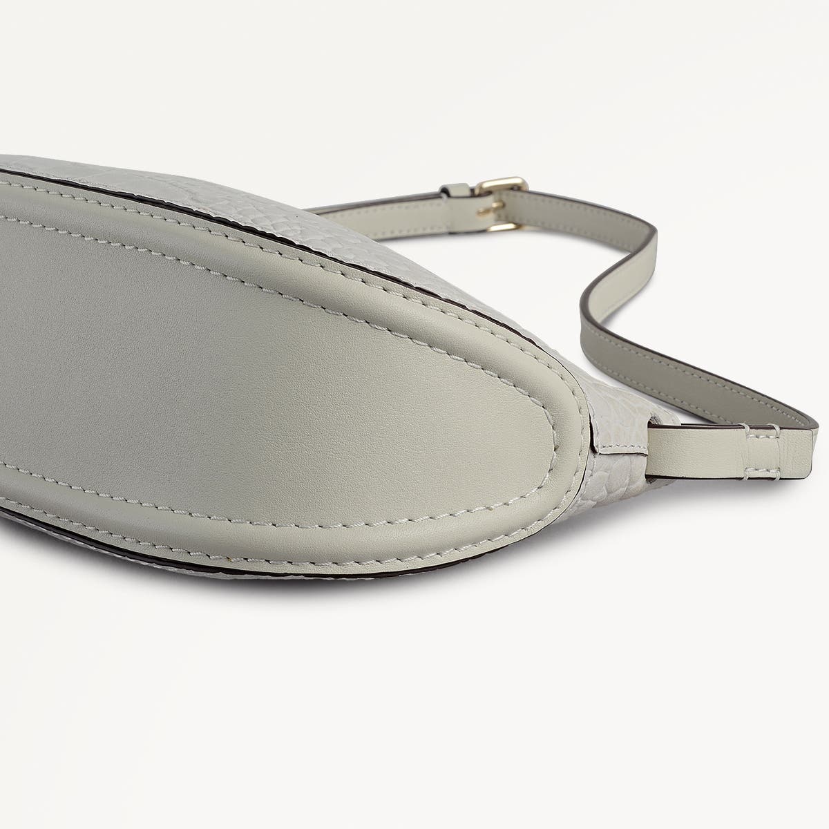 Radley The Iris - Faux Croc Small Ziptop Crossbody Bag, Alternate, color, Snow