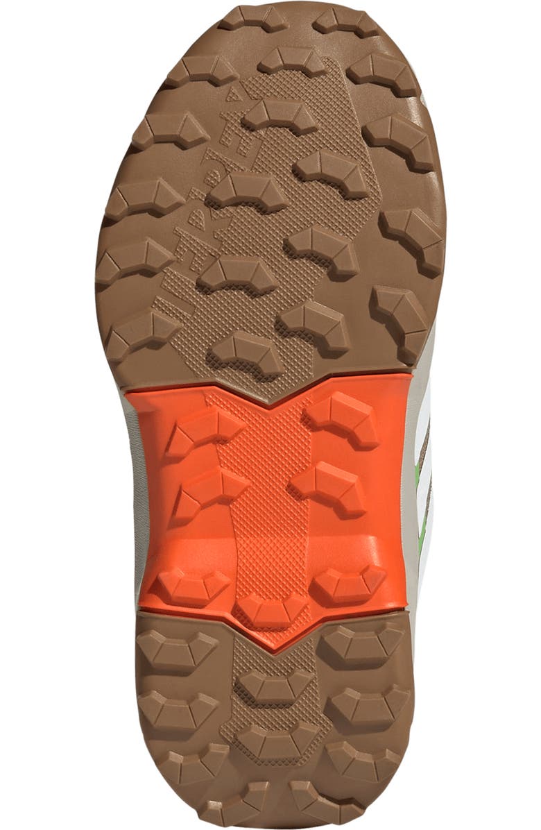 adidas x Minecraft<sup>®</sup> Kids' Terrex Ax4r Mid Hiking Shoe, Alternate, color, Cardboard/ White/ Orange