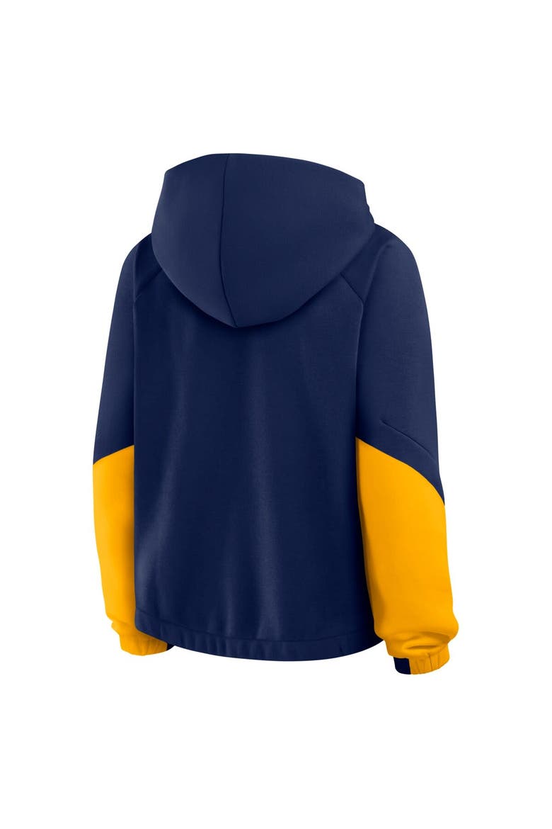 Women's Fanatics Navy Milwaukee Brewers Oversized Time to Win Pullover Hoodie, Alternate, color, Navy