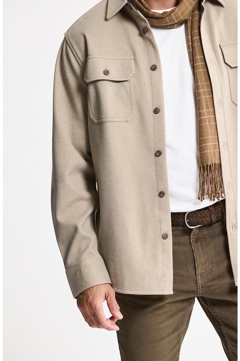 Brushed Twill Shirt Jacket, Alternate, color, TAUPE