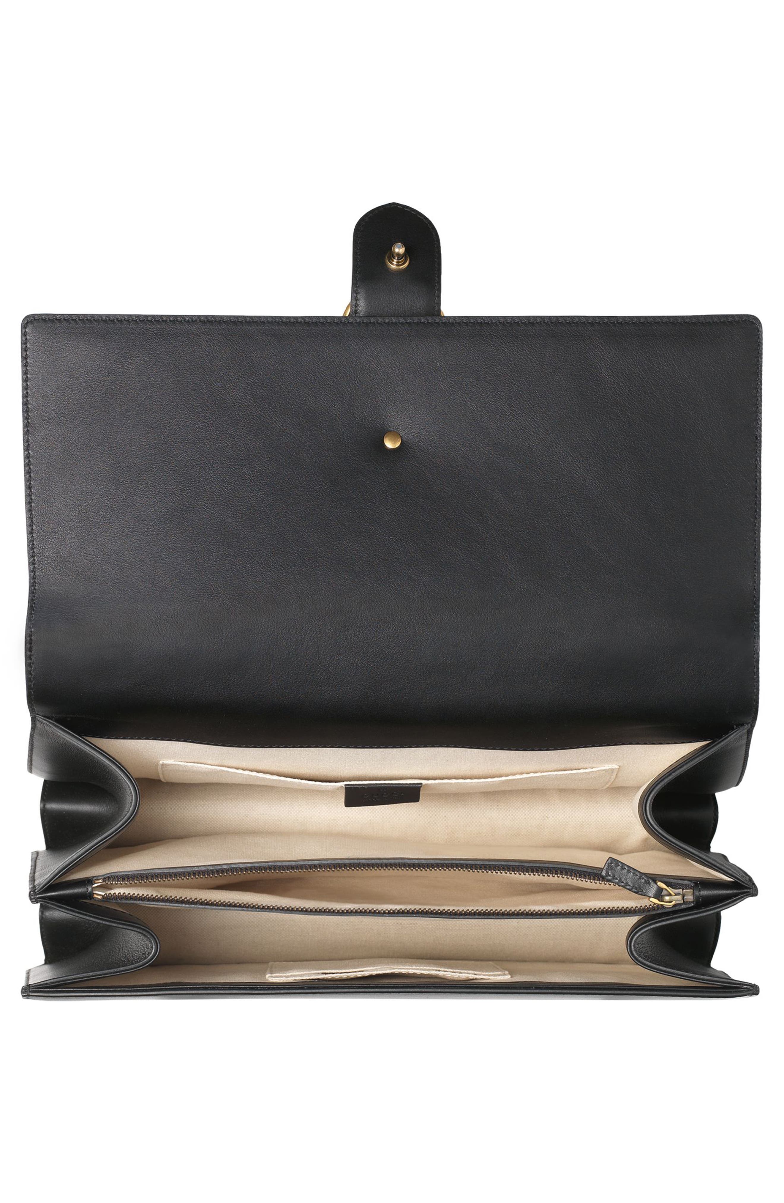 Gucci Large Dionysus Top Handle Leather Shoulder Bag, Alternate, color, 
