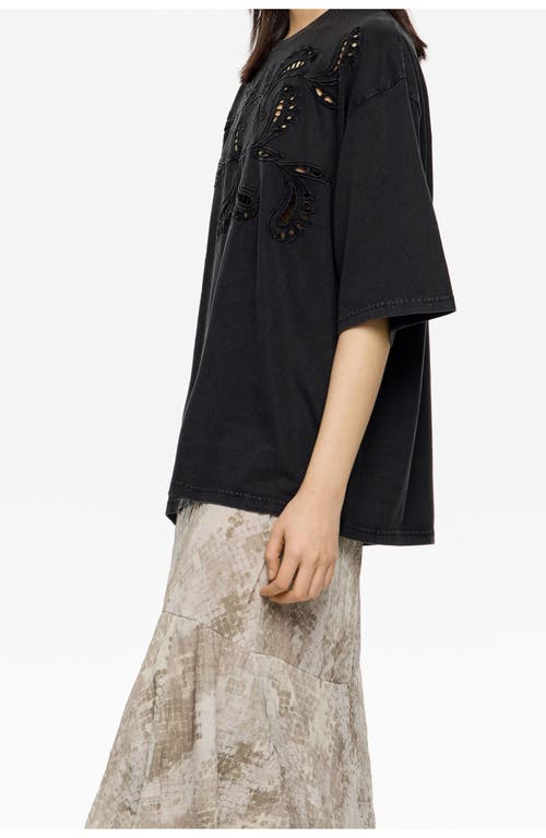 Bimba Y Lola Snake Asymmetric Pleated Skirt In Black