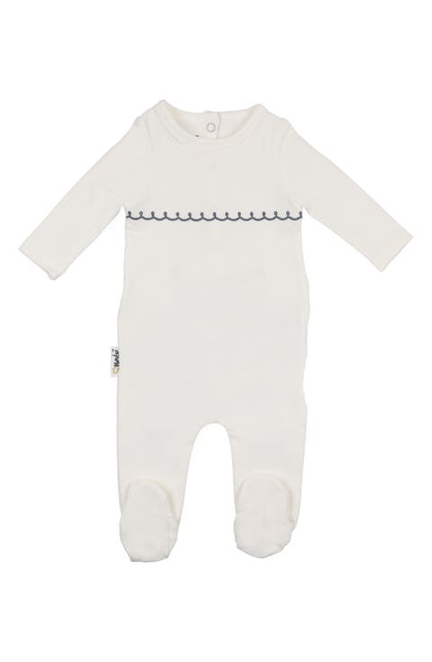 Embroidered Yoke Footie (Baby)
