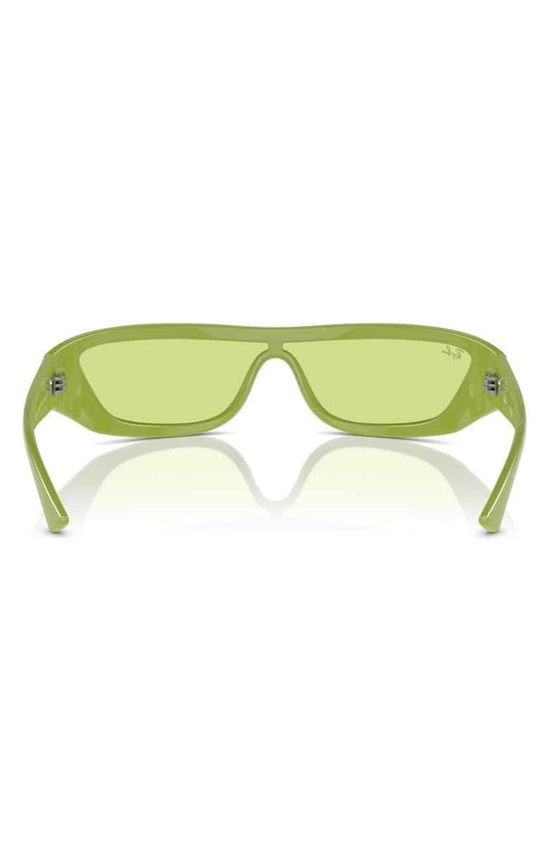 Ray-Ban Xan 134mm Wraparound Sunglasses, Alternate, color, Green