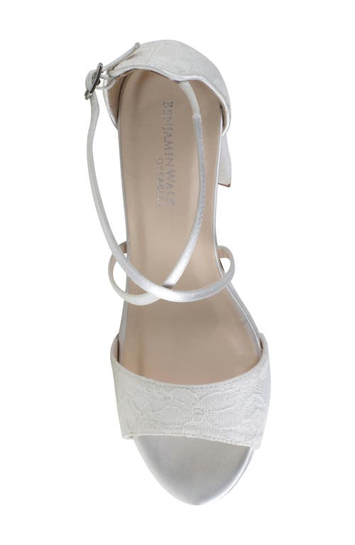 Touch Ups Violet Ankle Strap Platform Sandal In White
