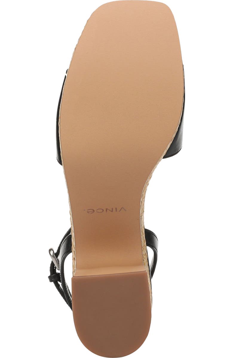 Vince Castella Ankle Strap Platform Sandal, Alternate, color, Black