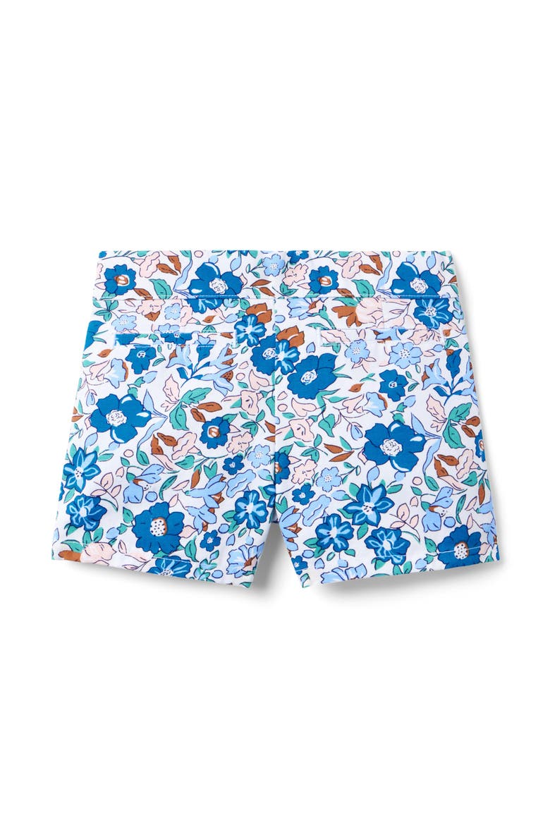 Floral Canvas Short, Alternate, color, Blue