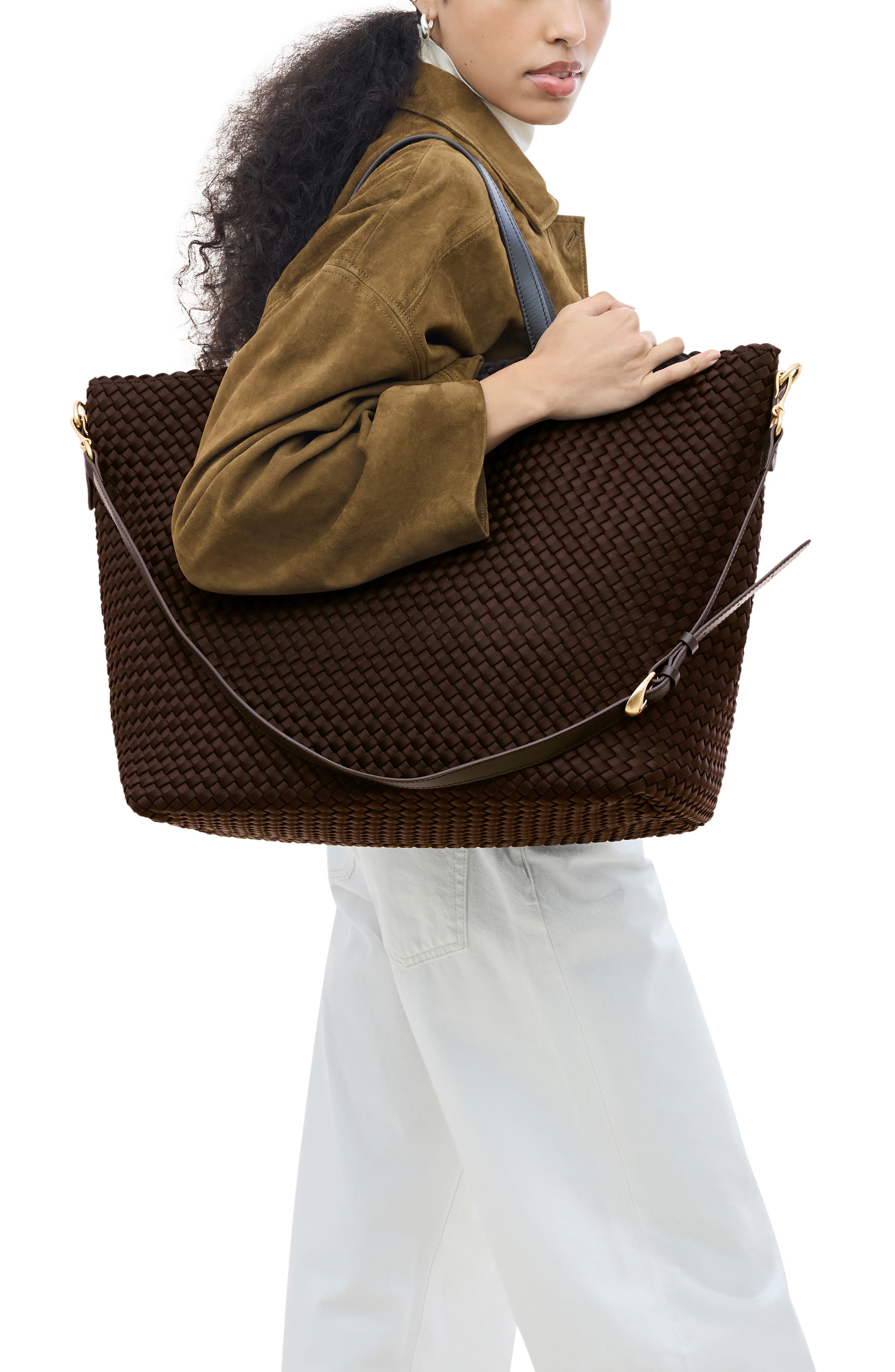 Geneva Weekender Tote, Alternate, color, CHOCOLATE